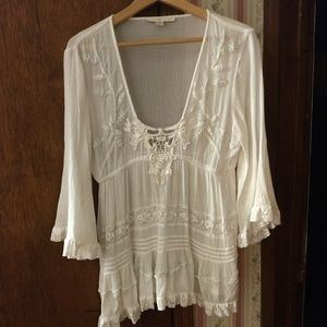 White peasant blouse